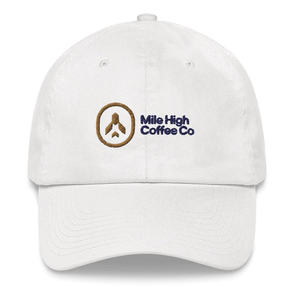 Logo Dad Hat (White) - Mile High Coffee Co
