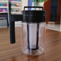 900ML Cold Brew Iced Coffee Maker Airtight Seal Silicone Handle Coffee Kettle Non-slip Household Silicone Handle Coffee Kettle-4