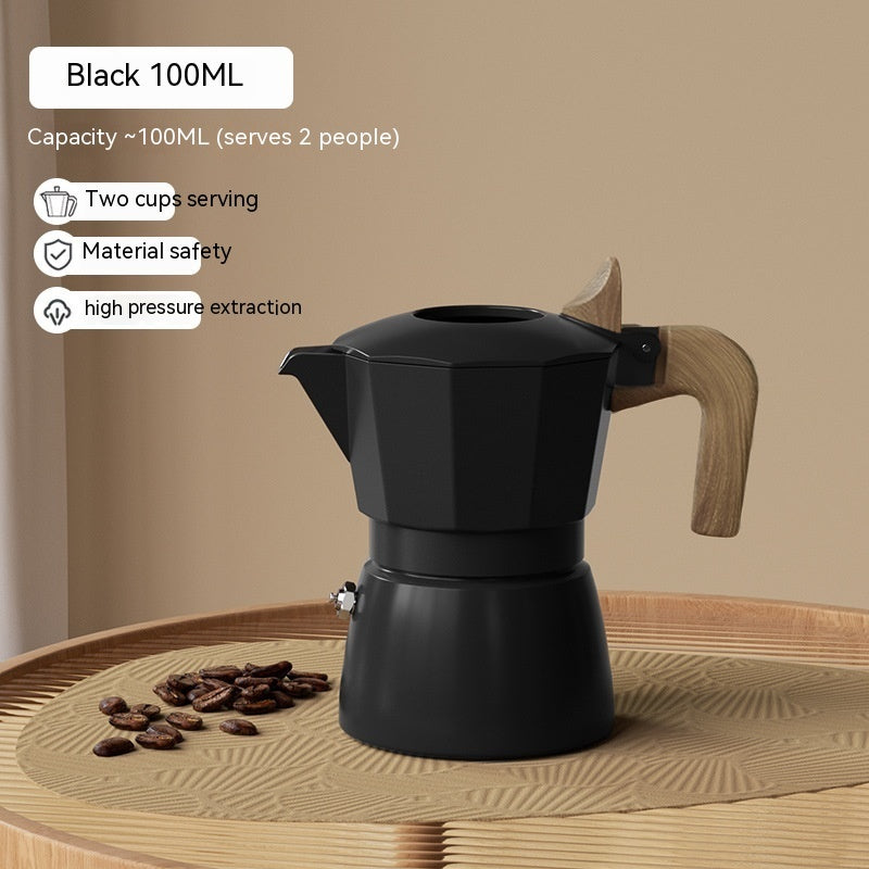 Double Valve Moka Pot Espresso Coffee Machine-5