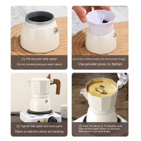 Double Valve Moka Pot Espresso Coffee Machine-3