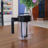 900ML Cold Brew Iced Coffee Maker Airtight Seal Silicone Handle Coffee Kettle Non-slip Household Silicone Handle Coffee Kettle-1