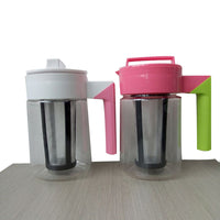900ML Cold Brew Iced Coffee Maker Airtight Seal Silicone Handle Coffee Kettle Non-slip Household Silicone Handle Coffee Kettle-3