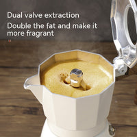 Double Valve Moka Pot Espresso Coffee Machine-4