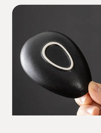 Ceramic Coffee Bean Dosing Cup Tray - Pottery Espresso Scoop for Precision Coffee Brewing
