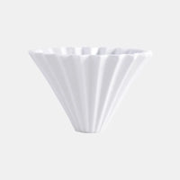 StepUp Coffee Origami Ceramic Pour Over Dripper, Handmade Cone Brewer-6