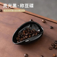 Ceramic Coffee Bean Dosing Cup Tray - Pottery Espresso Scoop for Precision Coffee Brewing