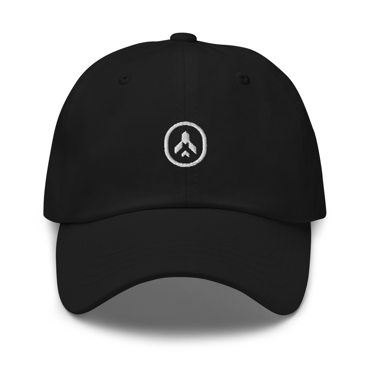Logo Dad Hat (White on Black)