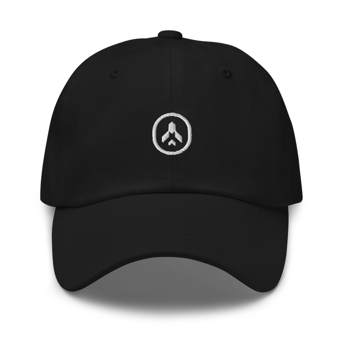 Logo Dad Hat (White on Black)