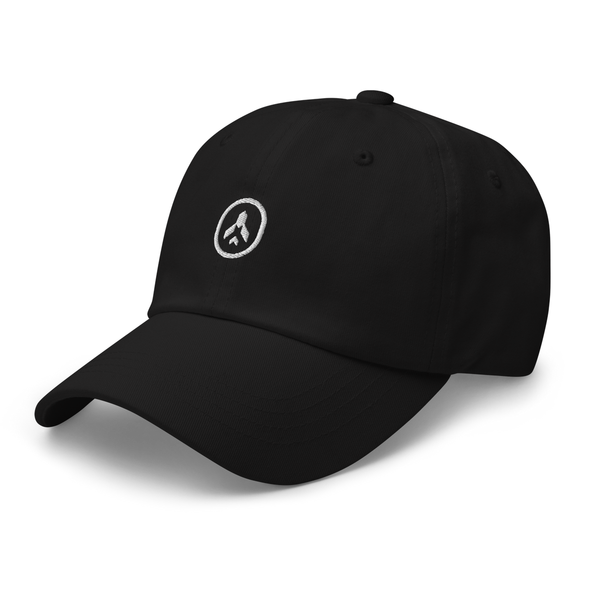 Logo Dad Hat (White on Black)