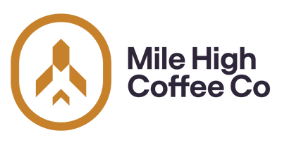 Mile High Coffee Co logo. Fuel your day with a cup of Mile High Coffee. Owned and operated in San Francisco, CA. 