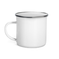 White Enamel Logo Mug